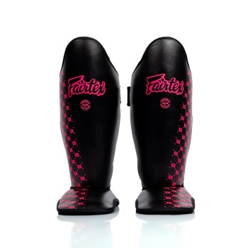 Fairtex SP5 Защита Голени Тайский Бокс "Competition" Neon Noir