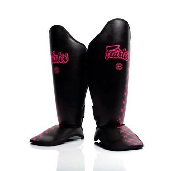 Fairtex SP5 Защита Голени Тайский Бокс "Competition" Neon Noir