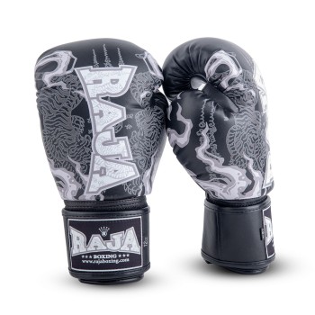 Raja Boxing Боксерские Перчатки Тайский Бокс "Yant" Черные