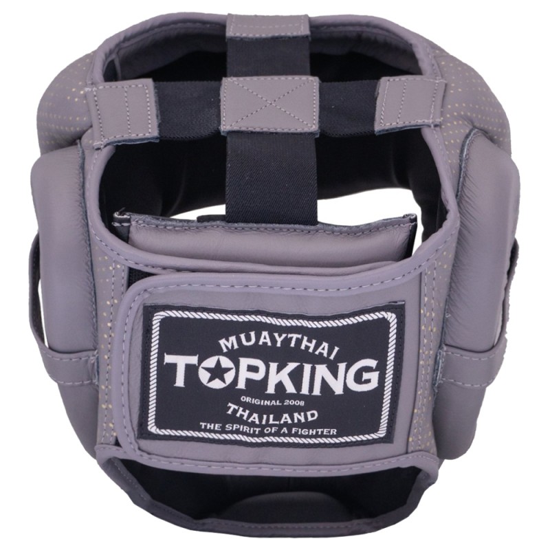 Top King TKHGKN-01 Боксерский Шлем Тайский Бокс "Kanok" Серый