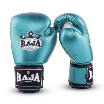 Raja Boxing "Metallic 2" Боксерские Перчатки Тайский Бокс Бирюзовые