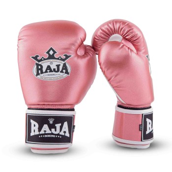 Raja Boxing "Metallic 2" Боксерские Перчатки Тайский Бокс Розовые