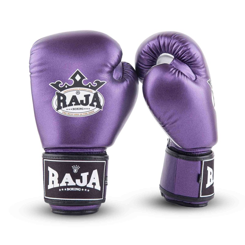 Raja Boxing "Metallic 2" Боксерские Перчатки Тайский Бокс Фиолетовые