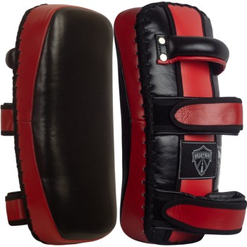 Muayway Тайские Пады Гнутые Тайский Бокс Черно-Красные