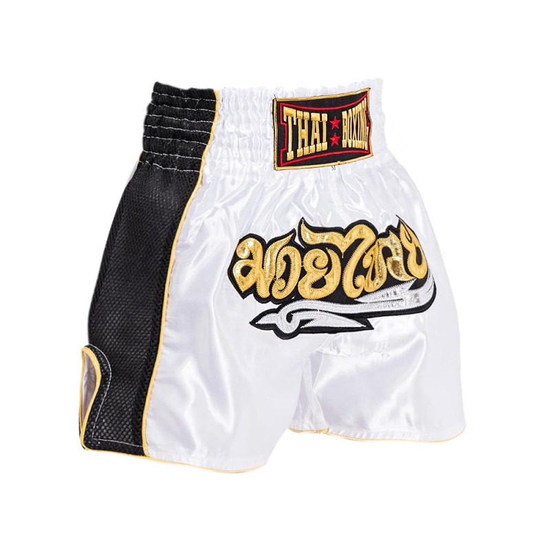 Thaiboxing Тайские Шорты Тайский Бокс «Retro» Белые