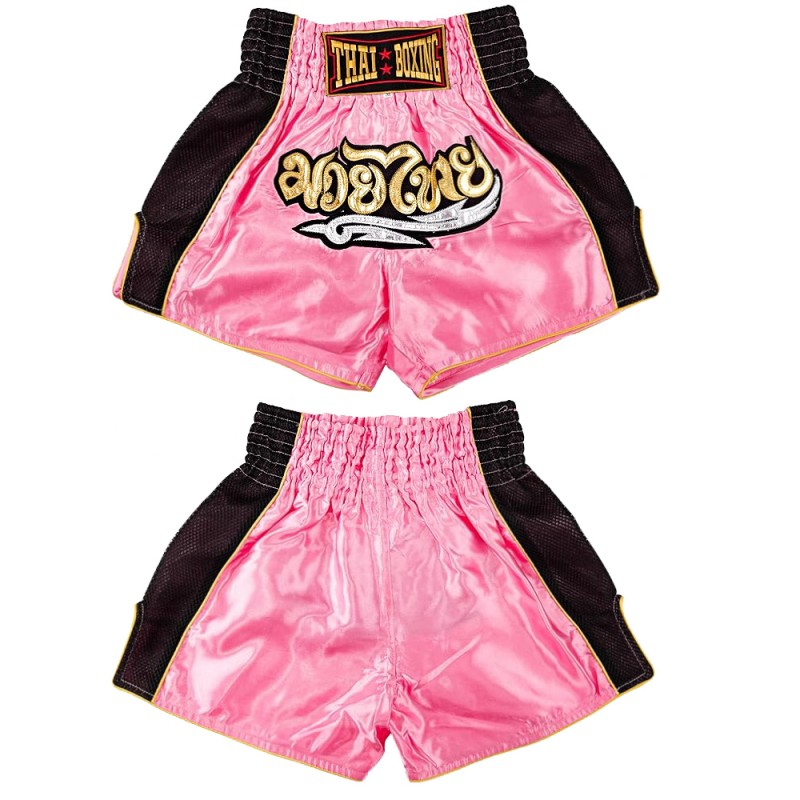 Thaiboxing Тайские Шорты Тайский Бокс «Retro» Розовые