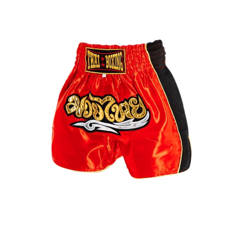 Thaiboxing Тайские Шорты Тайский Бокс «Retro» Красные