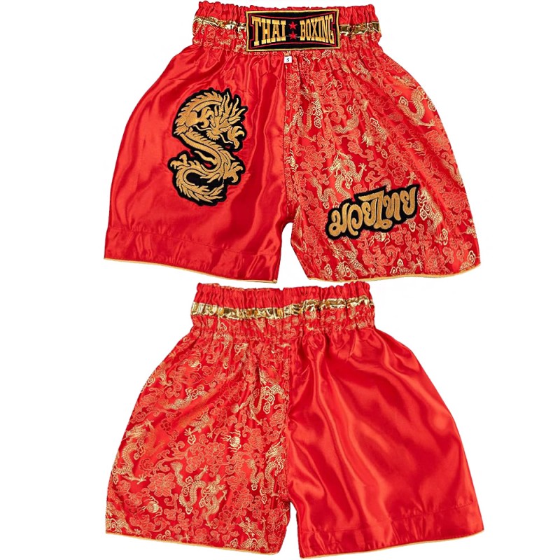 Thaiboxing Тайские Шорты Тайский Бокс «Dragon» Красные