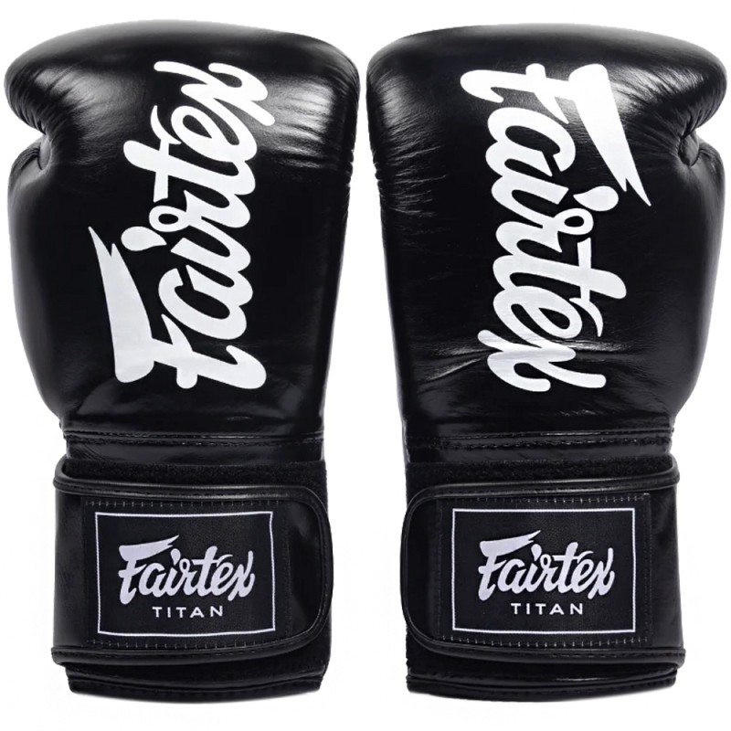 Fairtex "Titan" Боксерские Перчатки Тайский Бокс Черные