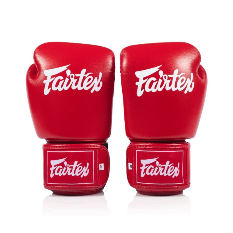 Fairtex BGV1C-PLUS Боксерские Перчатки Тайский Бокс Красные