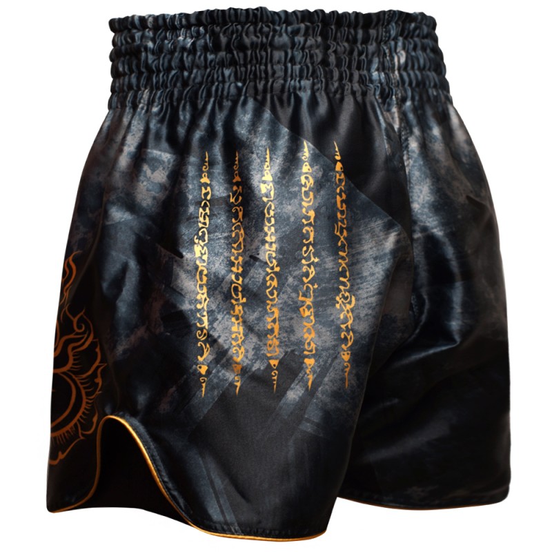 Muayway "Gold Yant" Шорты Тайский Бокс + Фирменный Брелок Боксерская перчатка