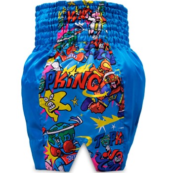 Top King х Puck Шорты TKXPTBS-02 Тайский Бокс Синий
