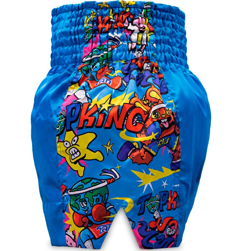 Top King х Puck Шорты TKXPTBS-02 Тайский Бокс Синий