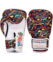 Top King х Puck Боксерские Перчатки Тайский Бокс Черные