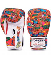 Top King х Puck Боксерские Перчатки Тайский Бокс Красные