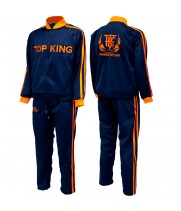 Top King TKTRS-011 Тренировочный Костюм Тайский бокс Синий с Оранжевым