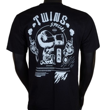 Футболка Twins Special Тайский Бокс Хлопок Черная
