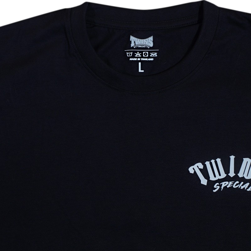 Футболка Twins Special Тайский Бокс Хлопок Черная