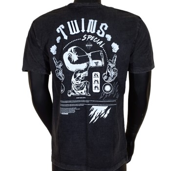 Футболка Twins Special Тайский Бокс Хлопок Графит	