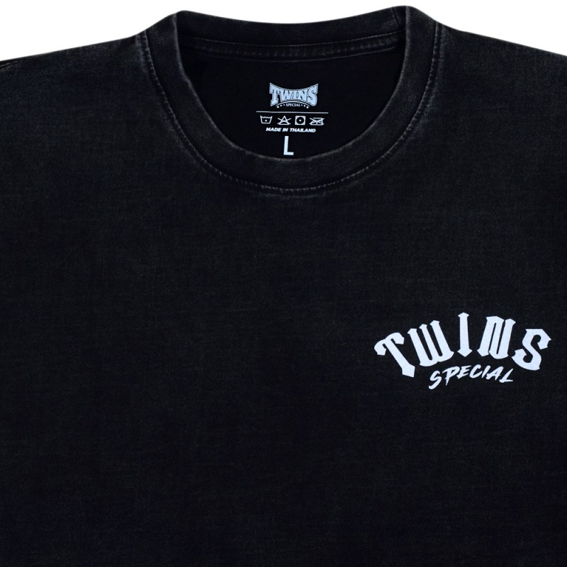 Футболка Twins Special Тайский Бокс Хлопок Графит	