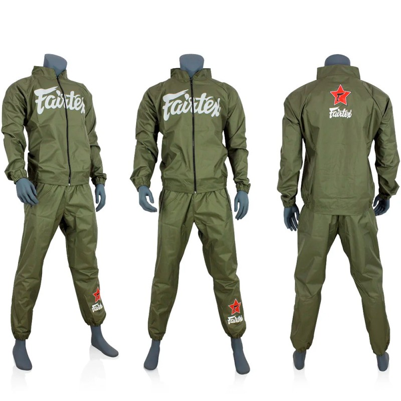 Fairtex VS2 Костюм Cауна Сгонка "Vinyl Sweat Suit" Зеленая