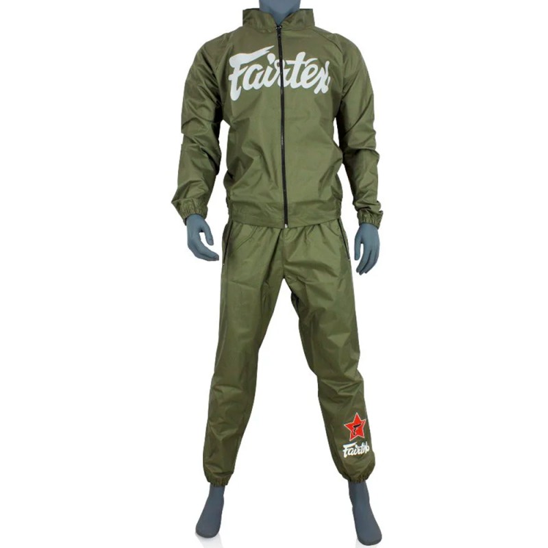 Fairtex VS2 Костюм Cауна Сгонка "Vinyl Sweat Suit" Зеленая