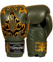 Top King TKBGKN-01 Боксерские Перчатки Тайский Бокс "Kanok" Зеленая Олива