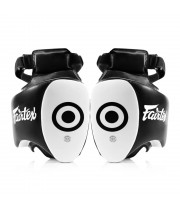 Fairtex TP5 Тренерские Накладки "Thigh Pads" Тайский Бокс Черно-Белые