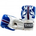 Top King "World Series" Боксерские Перчатки Тайский Бокс Сине-Белые