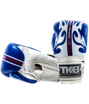 Top King "World Series" Боксерские Перчатки Тайский Бокс Сине-Белые