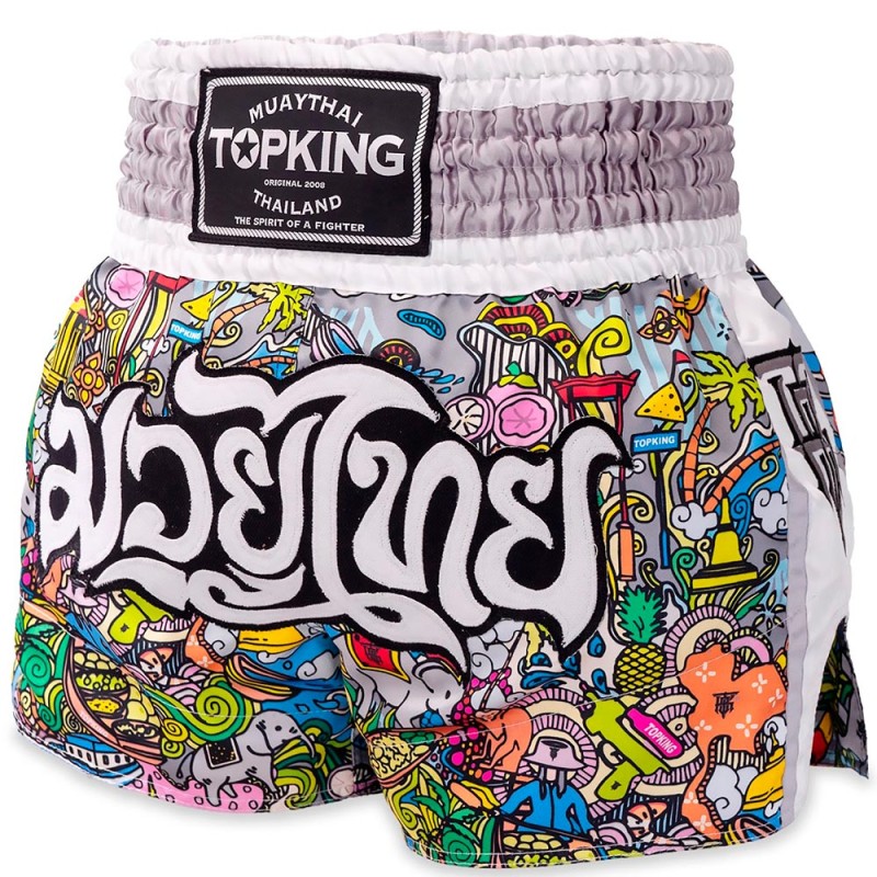Top King TKTBS-263 Шорты Тайский Бокс White