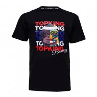 Top King Футболка Тайский Бокс Хлопок Черная TKTSH-031 