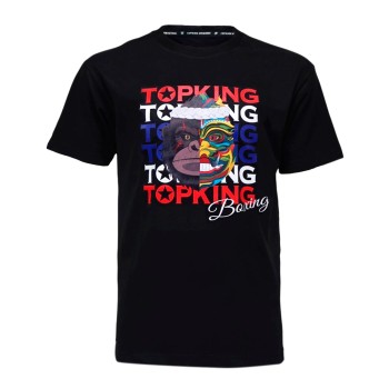 Top King Футболка Тайский Бокс Хлопок Черная TKTSH-031 