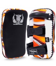 Top King TKKPL-CV "Lava" Тайские Пады Изогнутые Тайский Бокс Оранжевый
