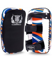 Top King TKKPL-CV "Lava" Тайские Пады Изогнутые Тайский Бокс Синий
