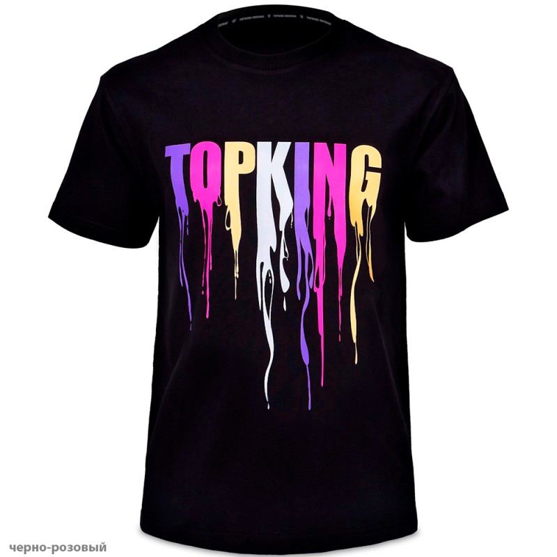 Top King Футболка Тайский Бокс Хлопок Черная TKTSH-036