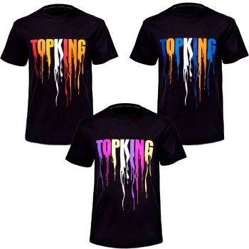 Top King Футболка Тайский Бокс Хлопок Черная TKTSH-036