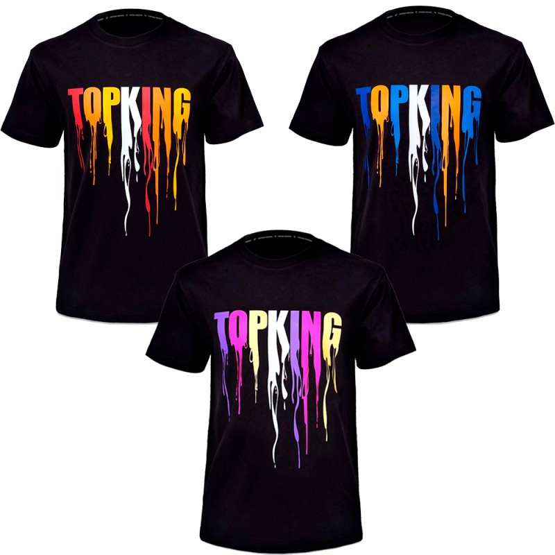 Top King Футболка Тайский Бокс Хлопок Черная TKTSH-036