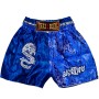 Детские Шорты Тайский Бокс "Thaiboxing" Дракон Синие с Белым