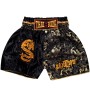 Детские Шорты Тайский Бокс "Thaiboxing" Дракон Черные с Золотом