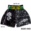 Детские Шорты Тайский Бокс "Thaiboxing" Дракон Черные с Серебром