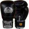 Raja Boxing Боксерские Перчатки Тайский Бокс "Double Line" Черные