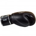 Raja Boxing Боксерские Перчатки Тайский Бокс "Double Line" Черные