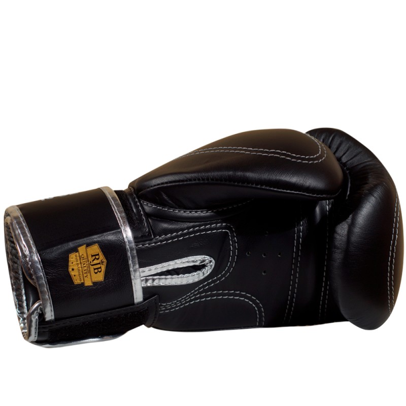 Raja Boxing Боксерские Перчатки Тайский Бокс "Double Line" Черные