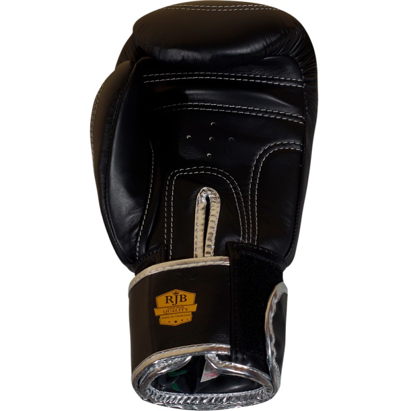 Raja Boxing Боксерские Перчатки Тайский Бокс "Double Line" Черные