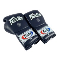 Fairtex BGL7 Pro Боксерские Перчатки Шнурки Мексиканский Стиль Синие