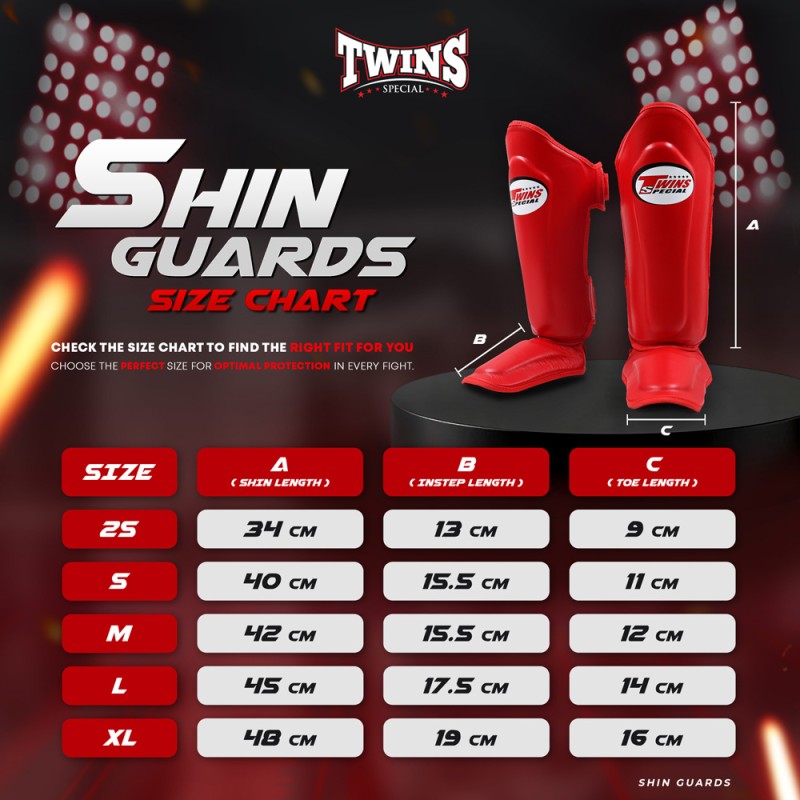 Twins Special SGL10 Защита Голени Тайский Бокс Черный