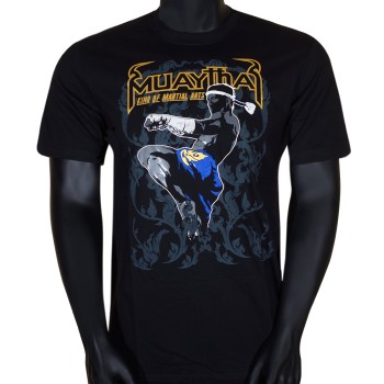 Born To Be MT8049 Футболка Тайский Бокс Хлопок Черная