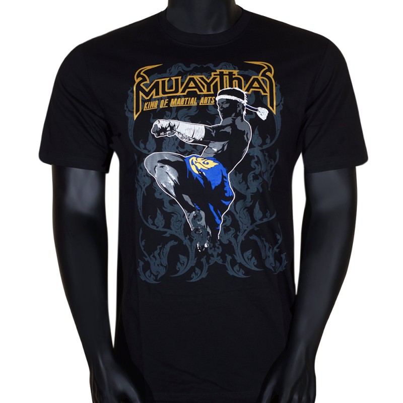 Born To Be MT8049 Футболка Тайский Бокс Хлопок Черная