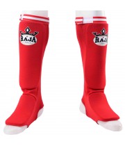 Raja Boxing Защита Голени Эластичный Хлопок Тайский Бокс Красный